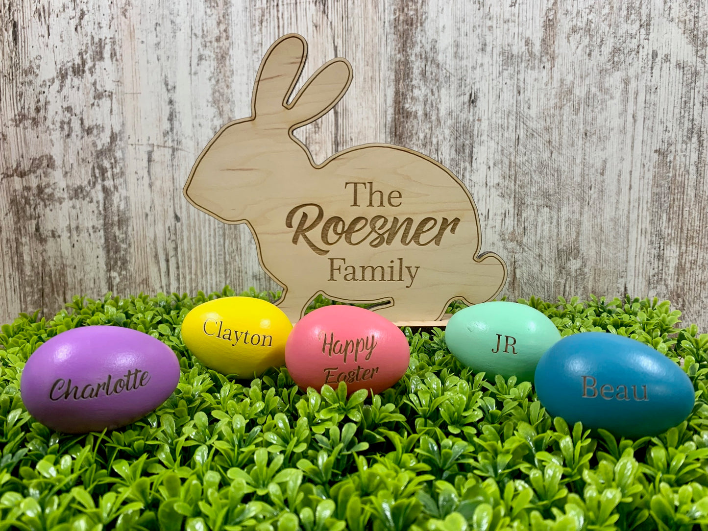 Custom Engraved Easter Décor